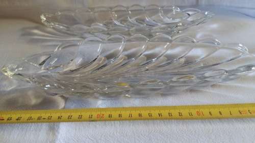 Cut Glass Leaf servers